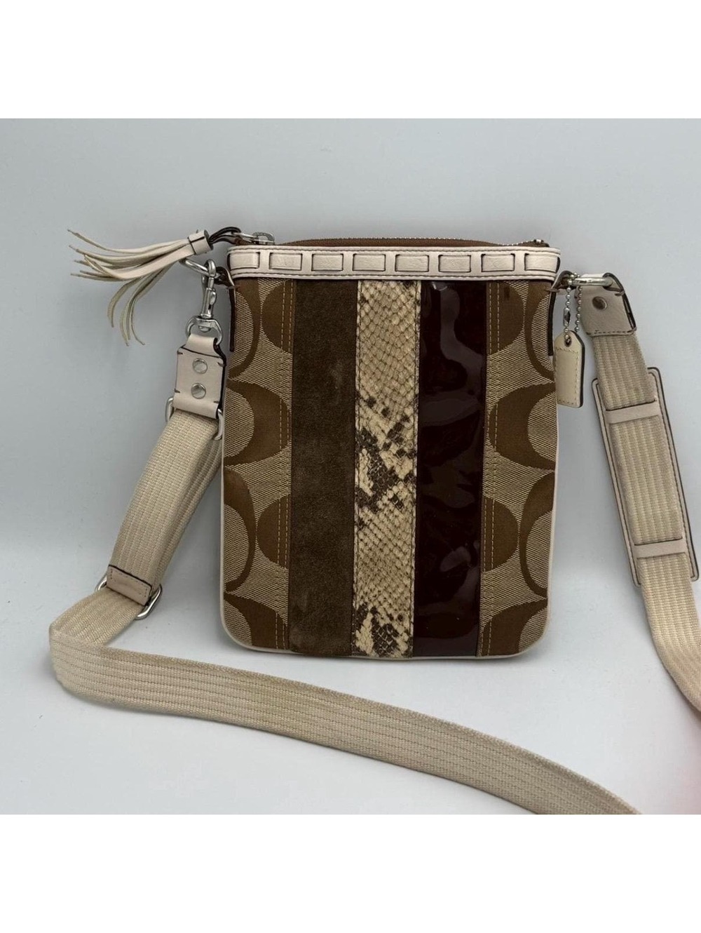 Vintage Coach Patchwork Crossbody Bag Y2K